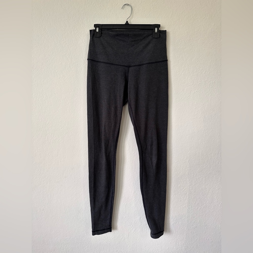 Lululemon Charcoal Grey Wunder Under Cotton Leggings